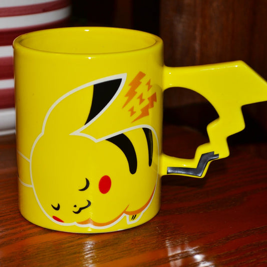 Pikachu Mug with Tail Handle