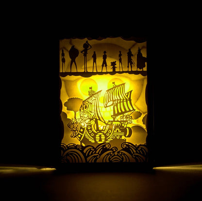 Lámparas de corte de papel rectangulares de una pieza Serie 1