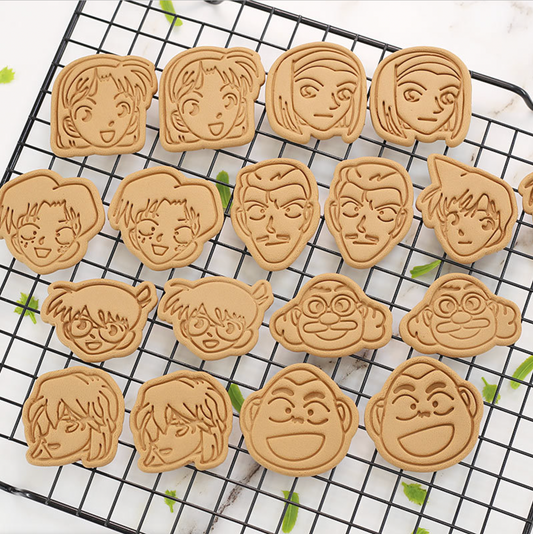 Juego de 9 cortadores de galletas de Detective Conan