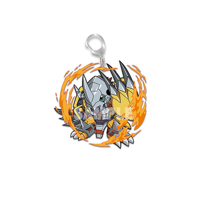 Juego de llaveros acrílicos Digimon Chibi Charms 1