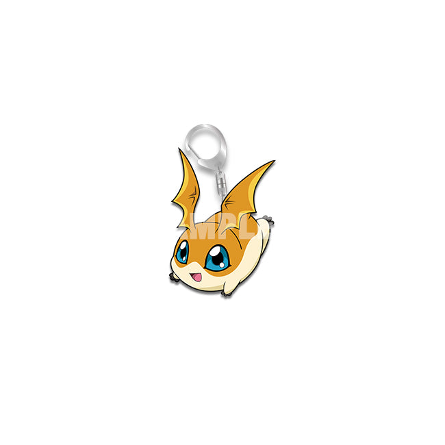 Juego de llaveros acrílicos Digimon Chibi Charms 4