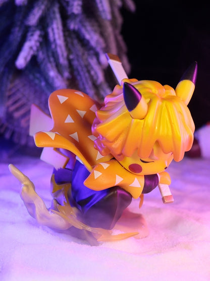 Figuras de cosplay de Pikachu Demon Slayer