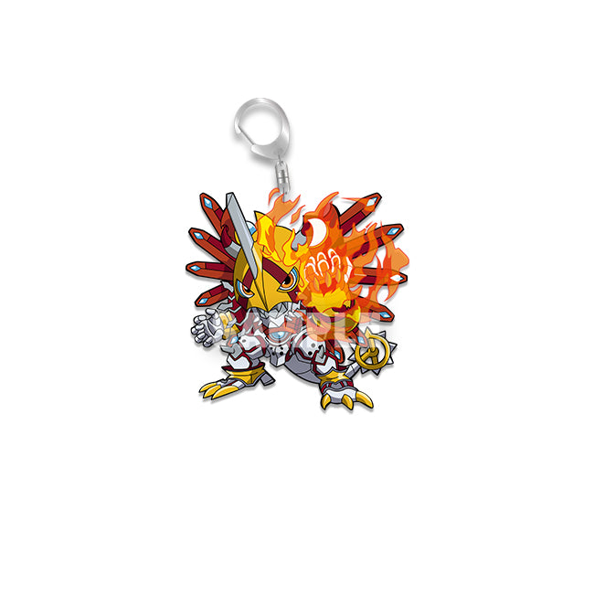 Juego de llaveros acrílicos Digimon Chibi Charms 5