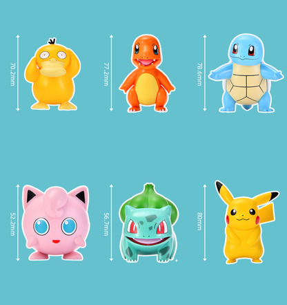 Figuras lindas de exhibición de Pokémon